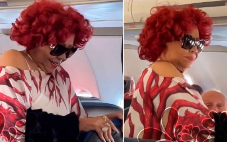 Alcione “a Marrom” canta “Não Deixa O Samba Morrer” para passageiros em voo atrasado, veja o video: