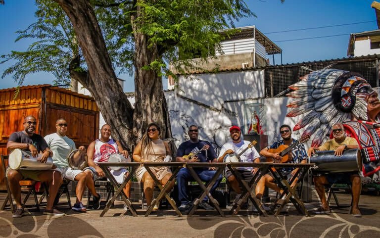 Samba acústico debaixo da Tamarineira no Cacique de Ramos