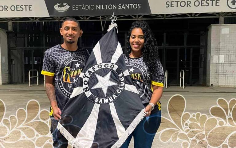 Botafogo Samba Clube apresenta novo segundo casal de Mestre-sala e Porta-bandeira para 2025